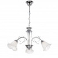 Distribuidor - Lâmpadas Diversas | Lâmpadas Clássicas | LAMPARA ADELFA 3XE14 CROMO REGX56X56 CM Ref: 150953020